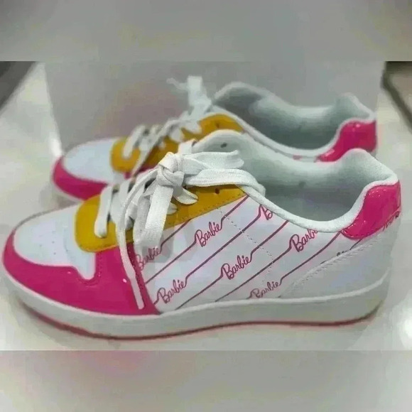 Barbie Tennis Shoes Authentic Barbie Logo Sneakers (Size 9) - Picture 6 of 8